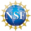 National Science Foundation logo. A blue globe with 